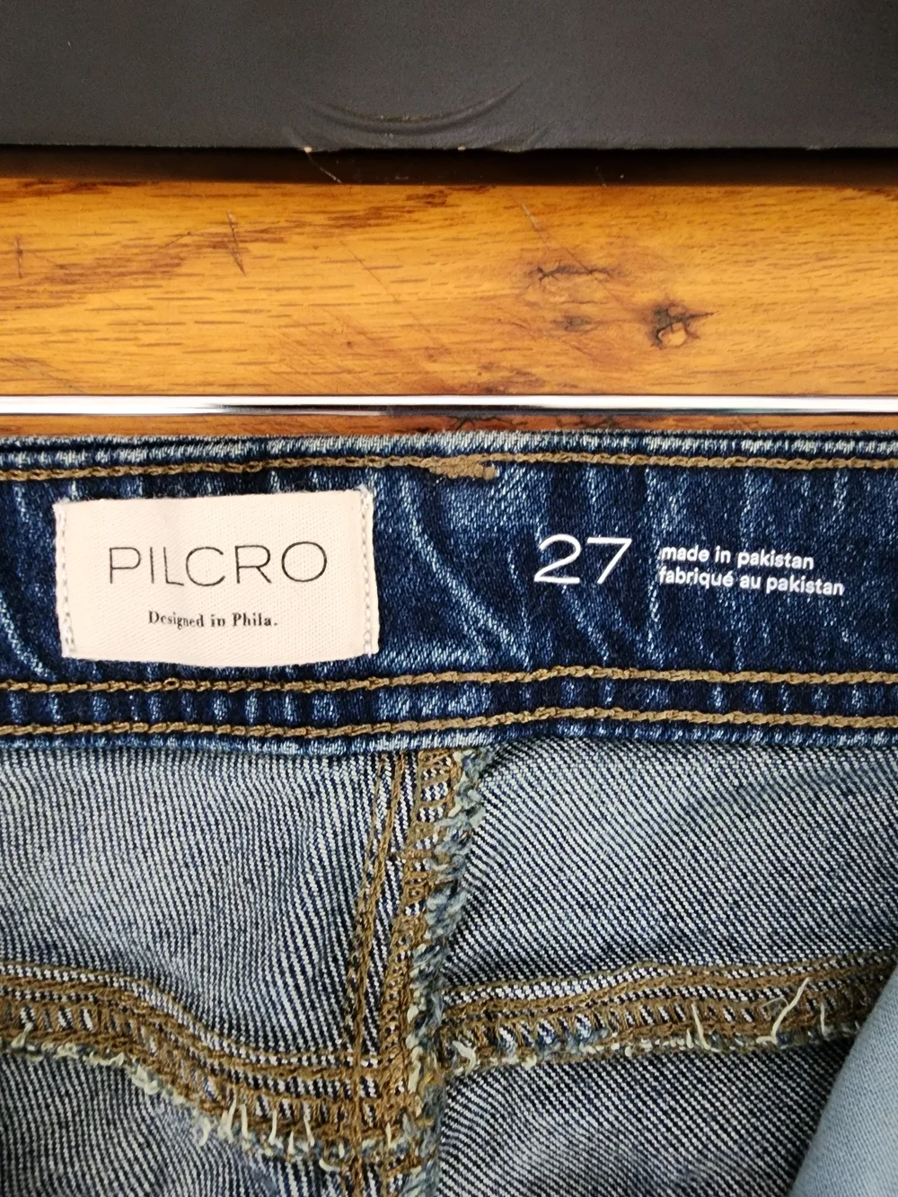 Pilcro Women’s Straight Jeans in Medium Blue Wash
